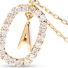 Thumbnail Image 5 of PDPAOLA™ at Zales 1/3 CT. T.W. Lab-Grown Diamond Initial Pendant in 18K Gold - 19.5" (Select Letters Only)