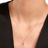 Thumbnail Image 2 of PDPAOLA™ at Zales 1/3 CT. T.W. Lab-Grown Diamond "H" Initial Pendant in 18K Gold - 19.5"