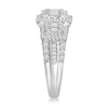 Thumbnail Image 2 of 1-1/2 CT. T.W. Baguette-Cut Multi-Diamond Frame Three Stone Engagement Ring in 14K White Gold