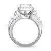 Thumbnail Image 3 of 1-3/4 CT. T.W. Quad Princess-Cut Diamond Frame Tiered Shank Engagement Ring in 14K White Gold