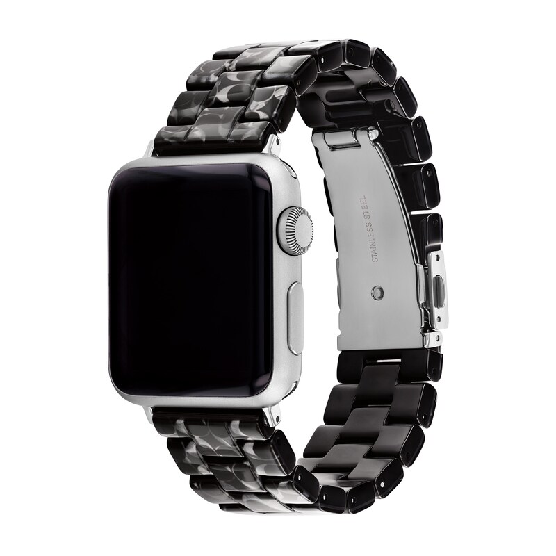 Ladies' Coach Apple Black Tortoise Signature C Resin Bracelet (Model: 14700232)