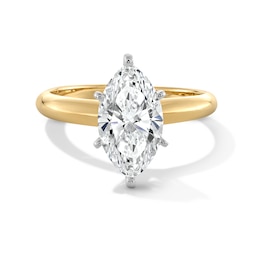 2 CT. T.W. Marquise-Cut Certified Lab-Grown Diamond Solitaire Engagement Ring in 14K Yellow Gold (F/VS2)