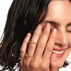 Thumbnail Image 2 of PDPAOLA™ at Zales Cubic Zirconia Stack Ring Set in Sterling Silver with 18K Gold Plate