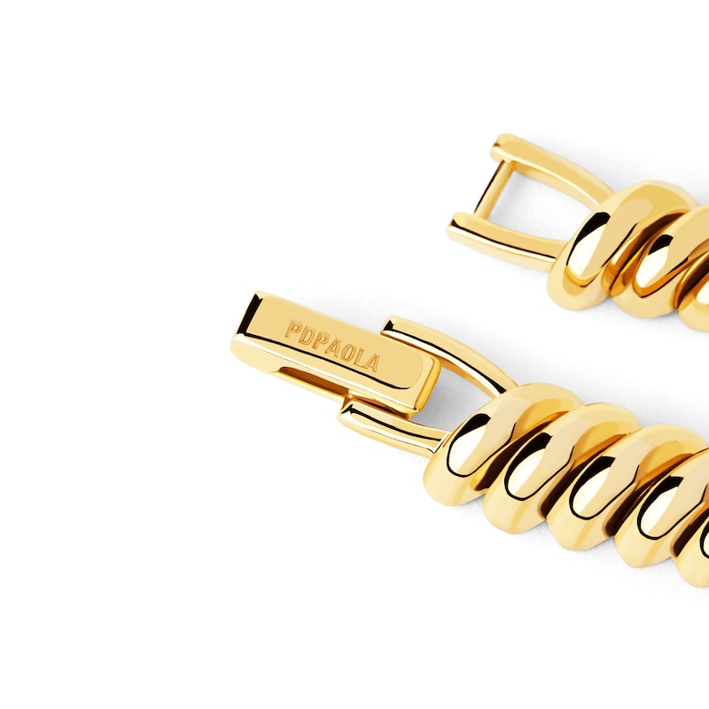 Main Image 2 of PDPAOLA™ at Zales 8.0mm San Marco Chain Link Necklace in 18K Gold Plated Brass - 16"