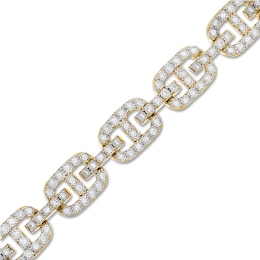 3 CT. T.W. Diamond-Lined Mariner Bracelet in 10K Gold - 8.5"