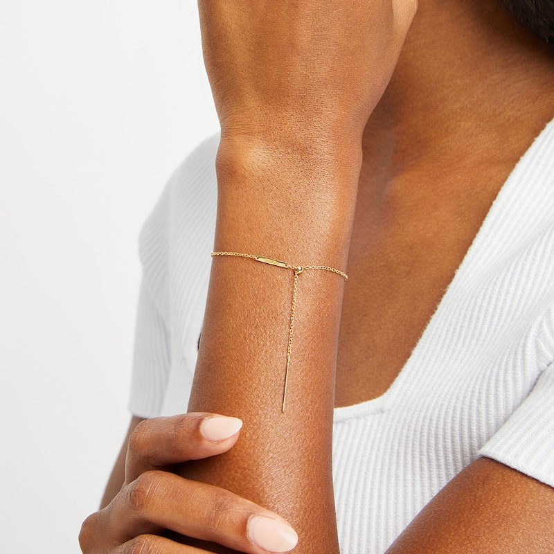 Main Image 5 of PDPAOLA™ at Zales Adjustable Cable Chain Charm Bracelet in Solid Sterling Silver with 18K Gold Plate