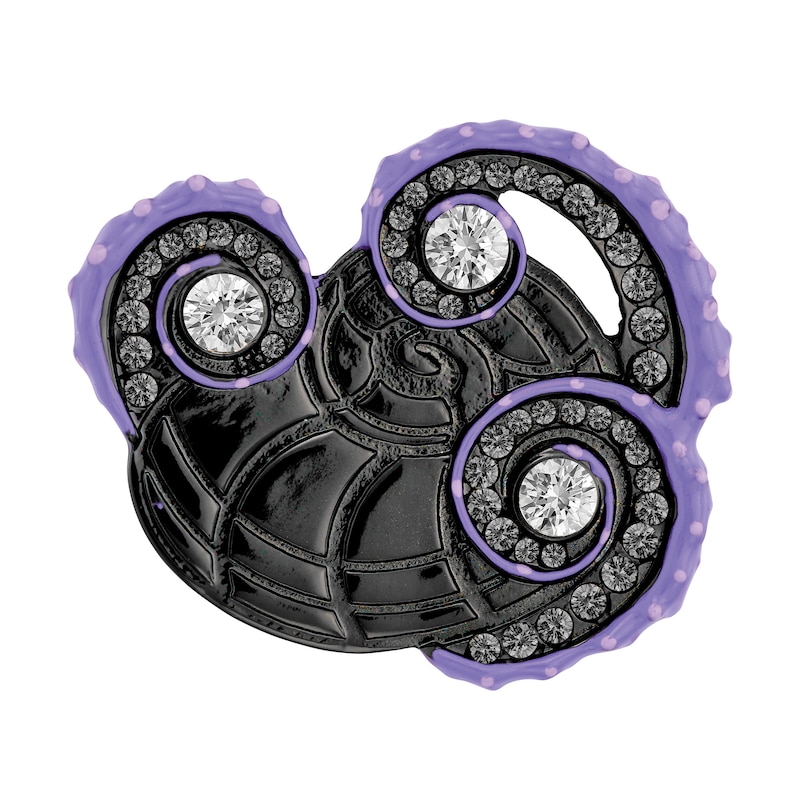 Main Image 4 of Ladies' Citizen Eco-Drive® Villains Ursula Silhouette Black IP Watch with Black Dial (Model: GA1075-68W)