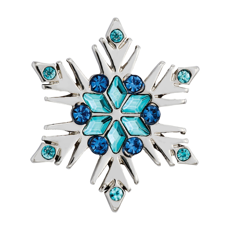 Main Image 4 of Ladies' Citizen Eco-Drive® Disney Frozen Crystal Accent Watch with Light Blue Dial and Pin Box Set (Model: FE7091-61W)