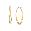 Thumbnail Image 1 of 58.0mm Sculpted Hollow 14K Gold Hoop Earrings