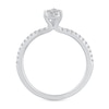 Thumbnail Image 3 of 3/8 CT. T.W. Pear Multi-Diamond Engagement Ring in 14K White Gold