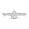 Thumbnail Image 4 of 3/8 CT. T.W. Pear Multi-Diamond Engagement Ring in 14K White Gold