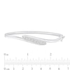 Thumbnail Image 2 of 1/4 CT. T.W. Journey Diamond Bypass Bangle in Sterling Silver
