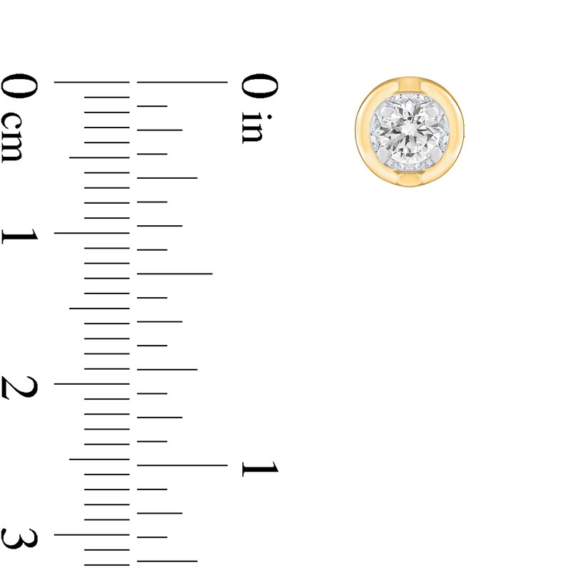 Main Image 2 of 3/8 CT. T.W. Diamond Solitaire Tension Stud Earrings in 10K Gold (I/I3)