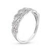 Thumbnail Image 3 of 1/15 CT. T.W. Diamond Cascading Scallop Edge Band in 10K White Gold