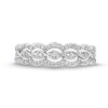 Thumbnail Image 4 of 1/15 CT. T.W. Diamond Cascading Scallop Edge Band in 10K White Gold