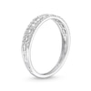 Thumbnail Image 3 of 1/15 CT. T.W. Baguette and Round Diamond Edge Vintage-Style Band in 10K White Gold