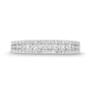 Thumbnail Image 4 of 1/15 CT. T.W. Baguette and Round Diamond Edge Vintage-Style Band in 10K White Gold