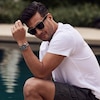 Thumbnail Image 4 of Men's Bulova Oceanographer Red Accent Automatic Watch with Blue Dial (Model: 96B405)