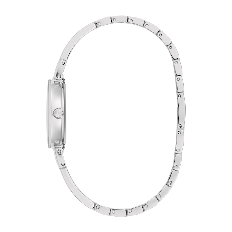 Main Image 2 of Ladies' Marc Anthony Modern Diamond Accent Silver-Tone Bangle Watch with White Dial (Model: 96P241)