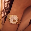 Thumbnail Image 5 of Ladies' Bulova Sutton Gold-Tone Watch with Mother-of-Pearl Dial and Skeleton Heart (Model: 97L172)