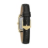 Thumbnail Image 3 of Ladies' Bulova Sutton Diamond Accent Gold-Tone Black Strap Watch with Rectangular Mother-of-Pearl Dial (Model: 97P166)
