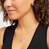 Thumbnail Image 2 of 1/4 CT. T.W. Diamond Tilted Heart Pendant and Stud Earrings Set in Sterling Silver