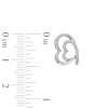 Thumbnail Image 4 of 1/4 CT. T.W. Diamond Tilted Heart Pendant and Stud Earrings Set in Sterling Silver