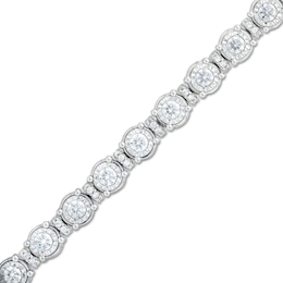 5 CT. T.W. Certified Lab-Created Diamond Spacer Line Bracelet in 10K White Gold (I/I1)