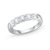 Thumbnail Image 1 of 1 CT. T.W. Certified Lab-Grown Diamond Five Stone Band in 10K White Gold (F/SI2)