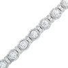 Thumbnail Image 1 of 10 CT. T.W. Certified Lab-Grown Diamond Spacer Line Bracelet in 10K White Gold (I/I1)