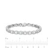 Thumbnail Image 4 of 10 CT. T.W. Certified Lab-Grown Diamond Spacer Line Bracelet in 10K White Gold (I/I1)