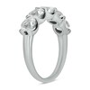 Thumbnail Image 1 of 5.0mm White Lab-Created Sapphire Five Stone Band in 10K White Gold