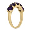 Thumbnail Image 2 of 5.0mm Amethyst Five Stone Band in 10K Gold