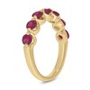 Thumbnail Image 2 of 3.5mm Lab-Created Ruby Bubbles Seven Stone Band in 10K Gold