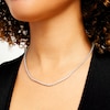 Thumbnail Image 2 of 3 CT. T.W. Certified Lab-Grown Diamond Tennis Necklace in 10K White Gold (I/I1)