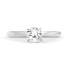 Thumbnail Image 4 of 1/2 CT. Diamond Solitaire Engagement Ring in 10K White Gold (I/I3)