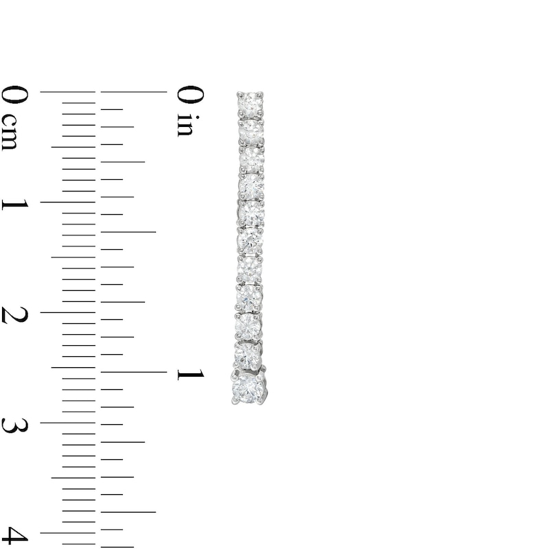 Main Image 3 of 1 CT. T.W. Journey Certified Lab-Grown Diamond Drop Earrings in 10K White Gold (I/I1)
