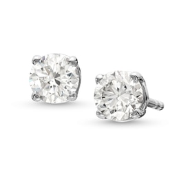 1/3 CT. T.W. Certified Lab-Grown Diamond Solitaire Stud Earrings in 10K White Gold (I/SI2)