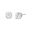 Thumbnail Image 1 of 2-1/2 CT. T.W. Certified Lab-Grown Diamond Solitaire Stud Earrings in 14K White Gold (I/SI2)