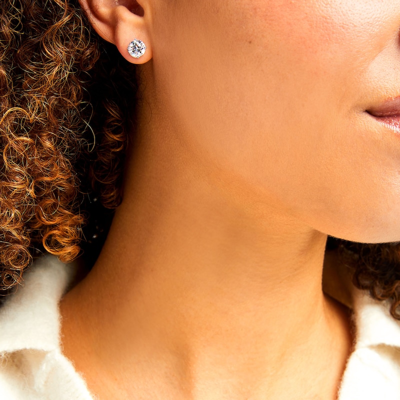 Main Image 2 of 2-1/2 CT. T.W. Certified Lab-Grown Diamond Solitaire Stud Earrings in 14K White Gold (I/SI2)