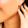 Thumbnail Image 2 of 1/3 CT. T.W. Princess-Cut Certified Lab-Grown Diamond Solitaire Stud Earrings in 10K White Gold (I/SI2)