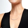 Thumbnail Image 2 of 2 CT. T.W. Journey Certified Lab-Grown Diamond Curved Necklace in 14K Gold (F/SI2)