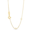 Thumbnail Image 3 of 2 CT. T.W. Journey Certified Lab-Grown Diamond Curved Necklace in 14K Gold (F/SI2)