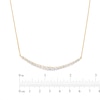 Thumbnail Image 4 of 2 CT. T.W. Journey Certified Lab-Grown Diamond Curved Necklace in 14K Gold (F/SI2)