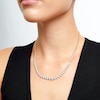 Thumbnail Image 2 of 3 CT. T.W. Certified Lab-Grown Diamond Graduating Bead Necklace in 14K Gold (F/SI2)