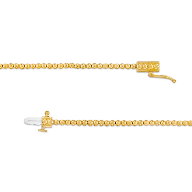 Main Image 3 of 3 CT. T.W. Certified Lab-Grown Diamond Graduating Bead Necklace in 14K Gold (F/SI2)