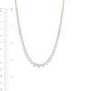 Thumbnail Image 4 of 3 CT. T.W. Certified Lab-Grown Diamond Graduating Bead Necklace in 14K Gold (F/SI2)