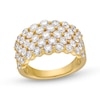 Thumbnail Image 1 of 3 CT. T.W. Certified Lab-Grown Diamond Scatter Multi-Row Ring in 14K Gold (F/SI2)