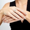 Thumbnail Image 2 of 3 CT. T.W. Certified Lab-Grown Diamond Scatter Multi-Row Ring in 14K Gold (F/SI2)