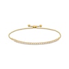 Thumbnail Image 1 of 1 CT. T.W. Certified Lab-Grown Diamond Line Bolo Bracelet in 14K Gold (F/SI2) - 9.98"
